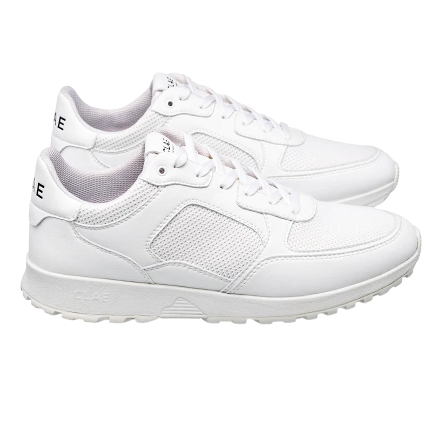 White - Back - CLAE Childrens-Kids Contrast Low Trainers