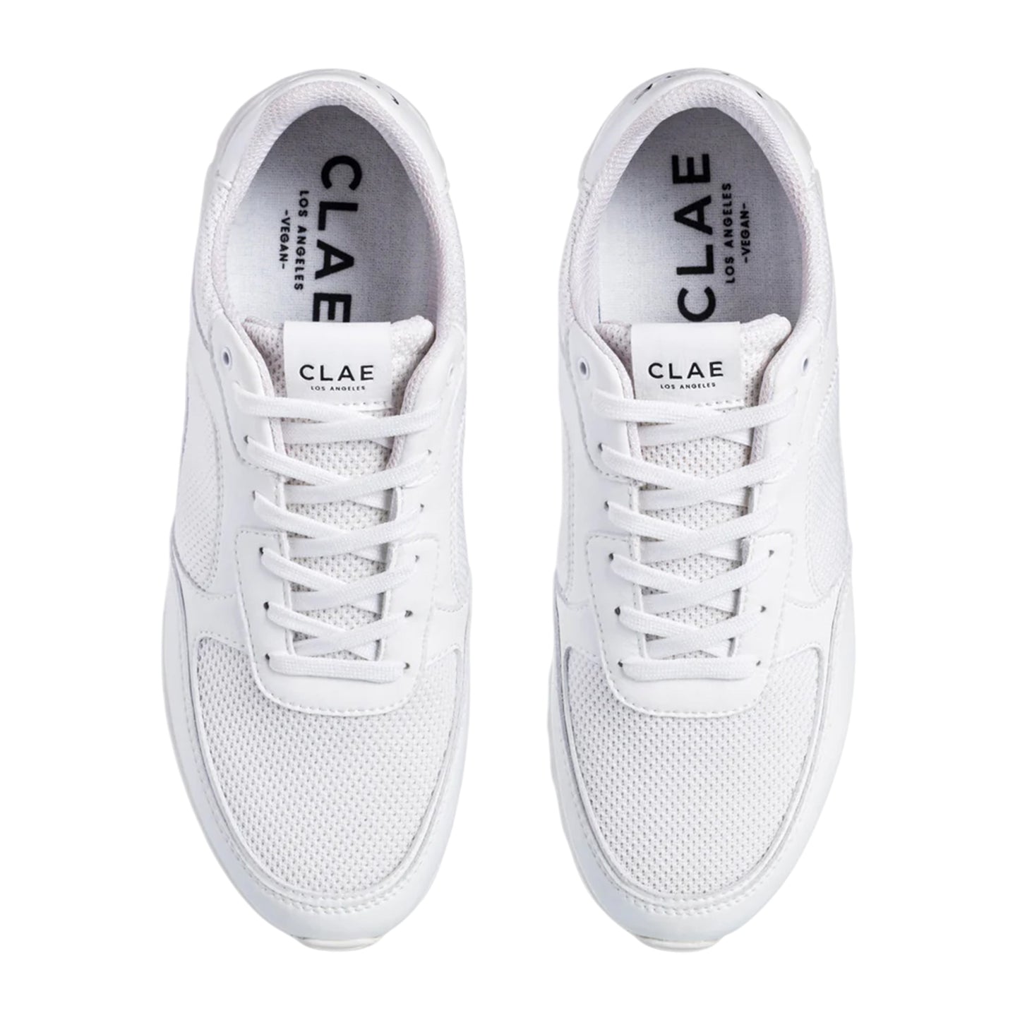 White - Side - CLAE Childrens-Kids Contrast Low Trainers