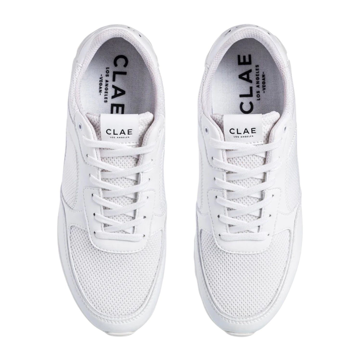 White - Side - CLAE Childrens-Kids Contrast Low Trainers