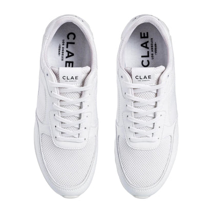 White - Side - CLAE Childrens-Kids Contrast Low Trainers