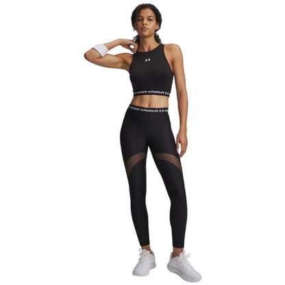 Black - Side - Under Armour Womens-Ladies Leggings