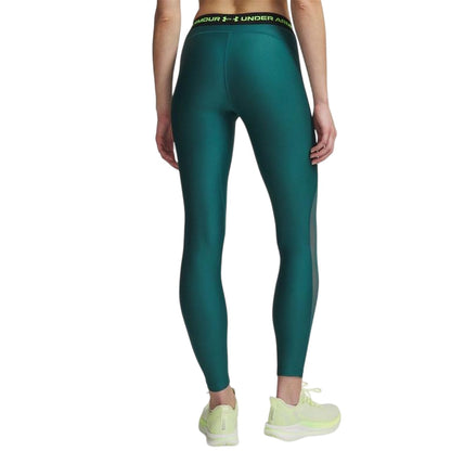 Green-Heather Green - Back - Under Armour Womens-Ladies Leggings