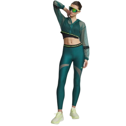 Green-Heather Green - Side - Under Armour Womens-Ladies Leggings
