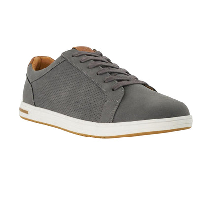 Grey - Lifestyle - Dune London Mens Tezzy Canvas Low Cut Trainers