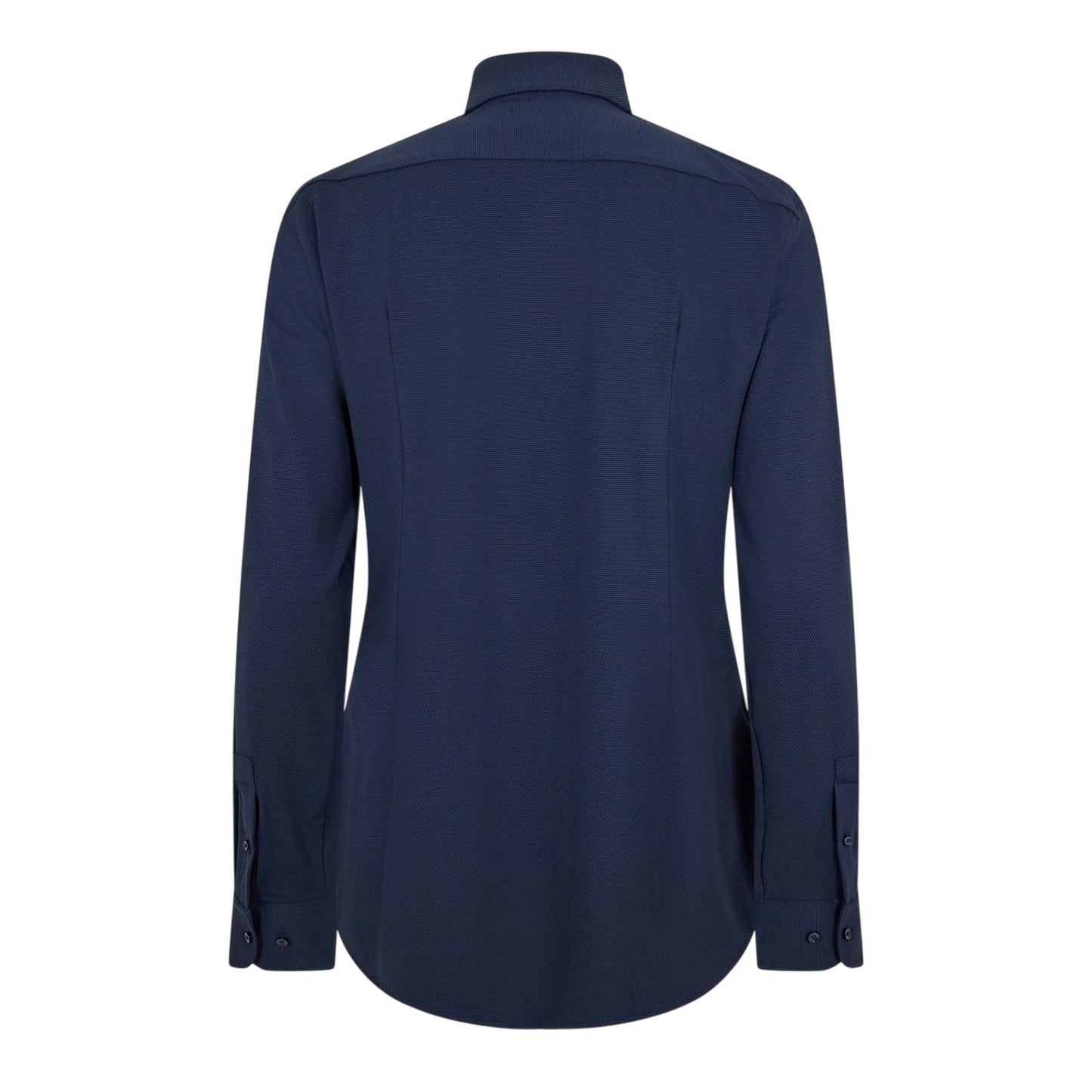 Dark Blue - Back - Boss Mens Oxford Point Collar Long-Sleeved Shirt