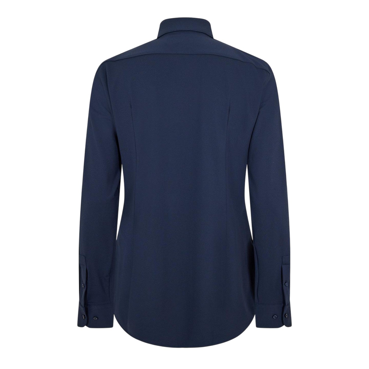 Dark Blue - Back - Boss Mens Oxford Point Collar Long-Sleeved Shirt