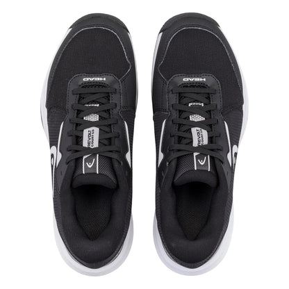 Black-White - Side - Head Womens-Ladies Revolt Court 5.0 Tennis Shoes