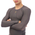 Charcoal - Side - Skins Mens Series-5 Long-Sleeved Top