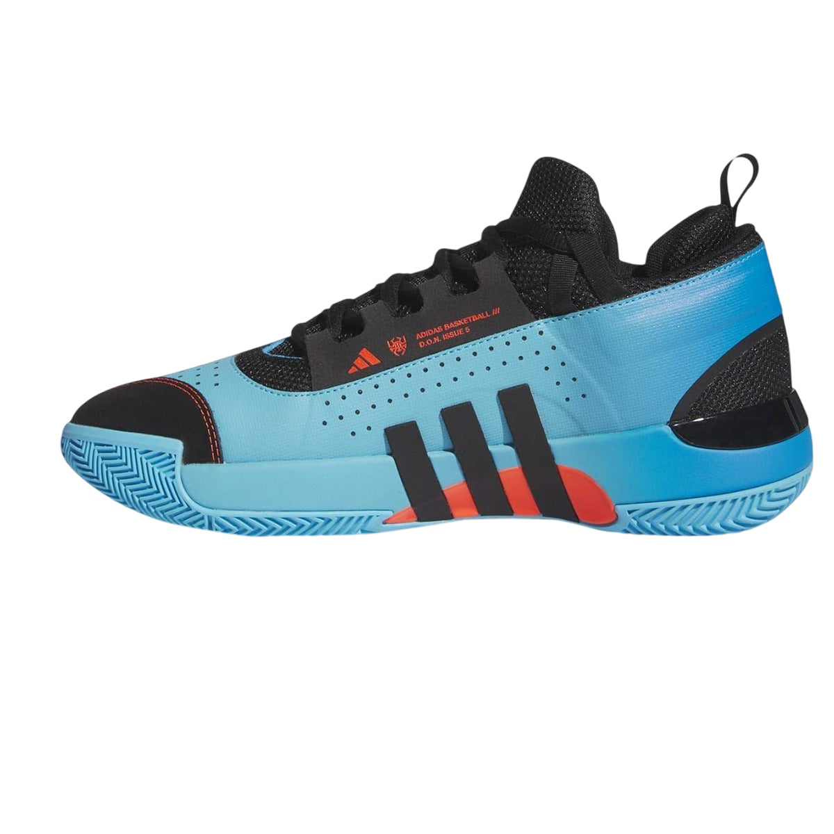 Blue - Side - Adidas Mens D.o.n. Issue 5 Lace Up Trainers