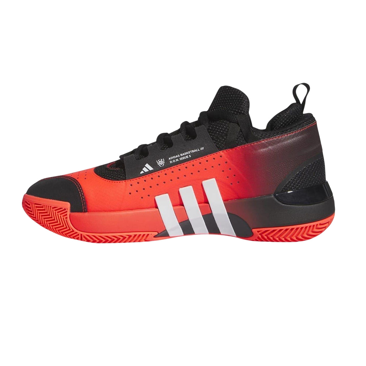 Red - Side - Adidas Mens D.o.n. Issue 5 Lace Up Trainers