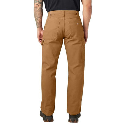 Black - Back - Firetrap Mens Carpenter Straight Leg Trousers