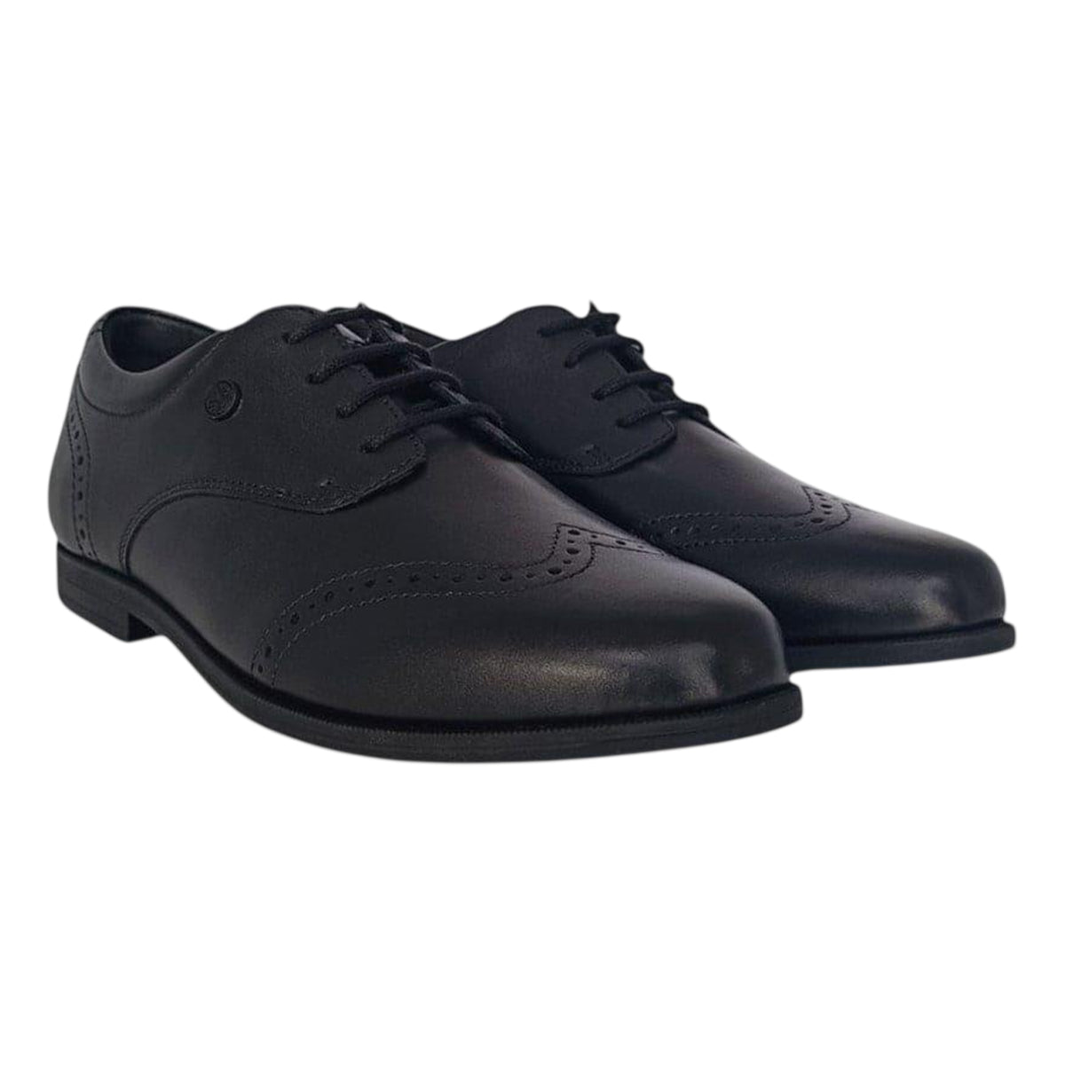 Black - Lifestyle - Isabelle Z Childrens-Kids Leather School Shoes