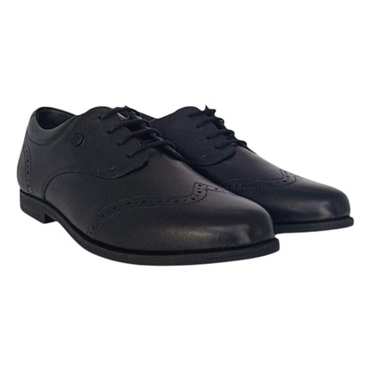 Black - Lifestyle - Isabelle Z Childrens-Kids Leather School Shoes