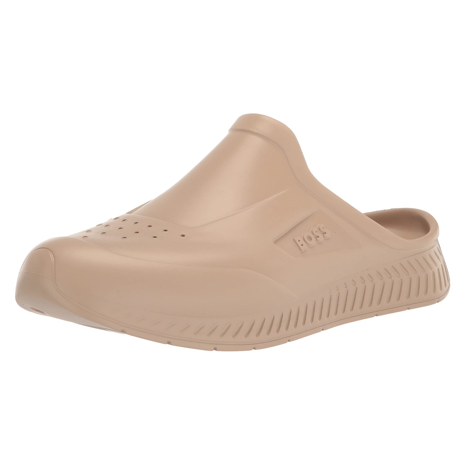 Beige - Side - Boss Childrens-Kids Titanium-R Mules