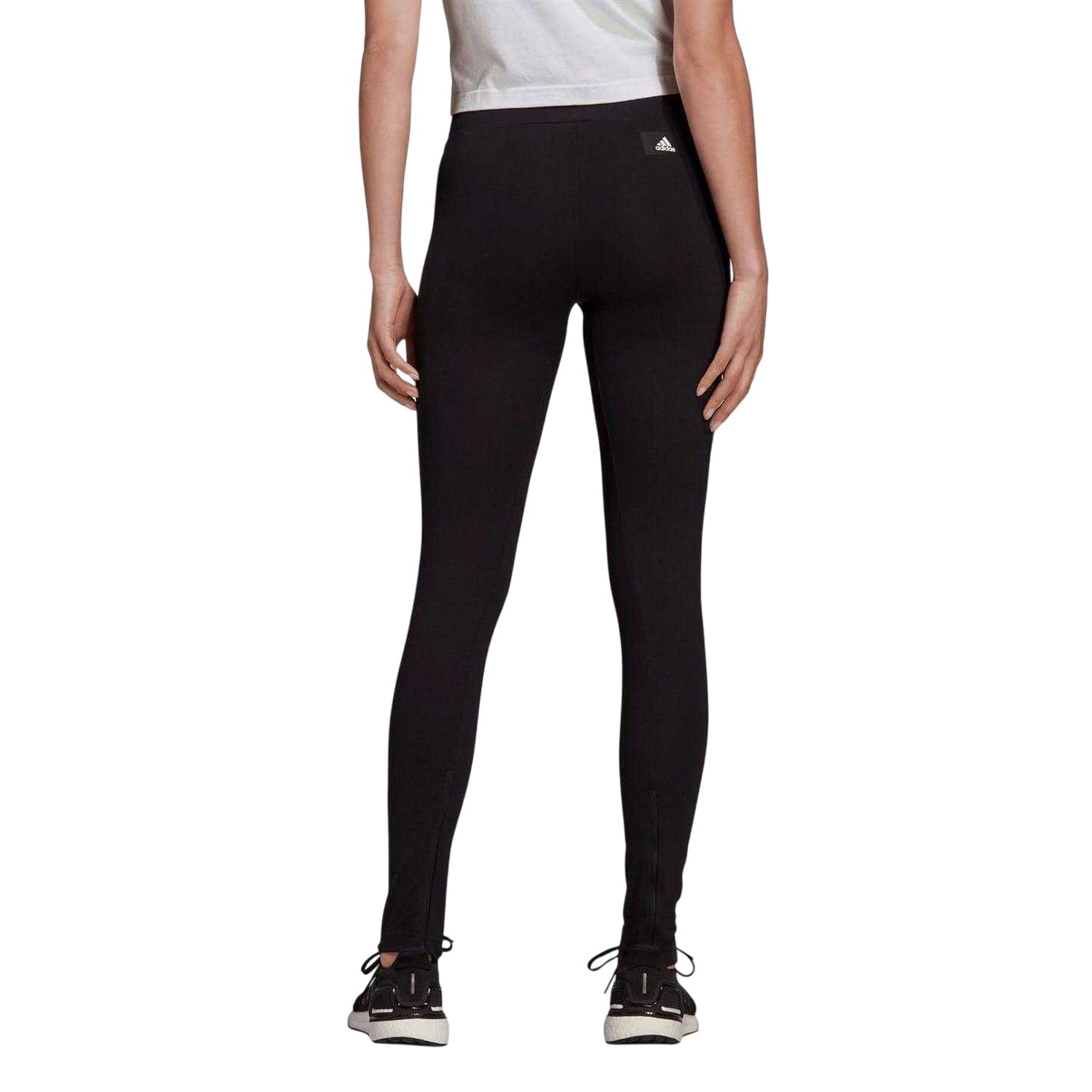 Black - Back - Adidas Womens-Ladies Run Leggings