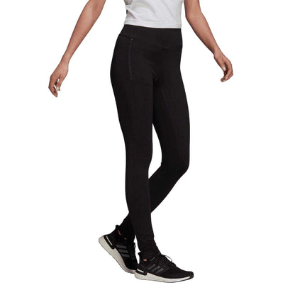 Black - Side - Adidas Womens-Ladies Run Leggings