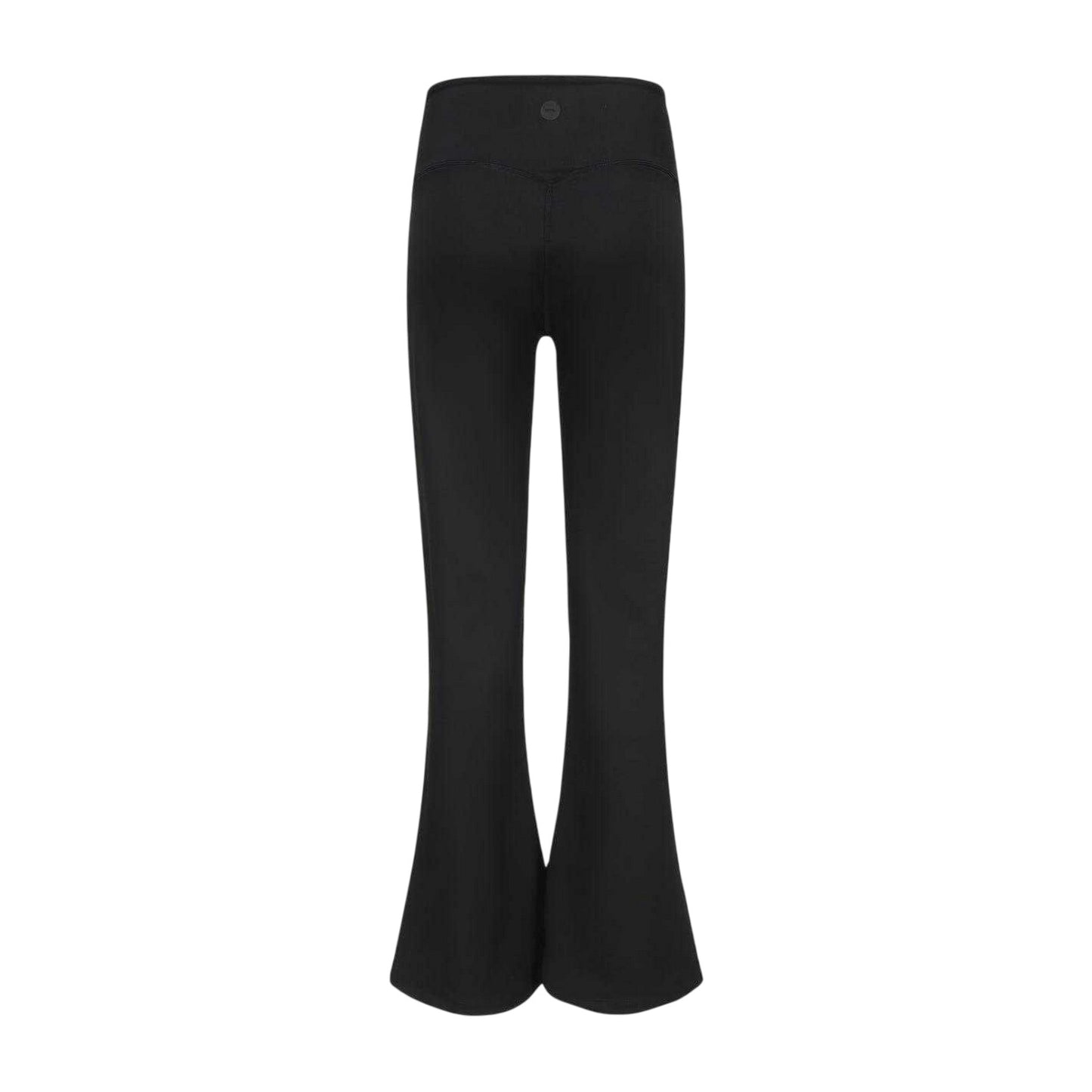 Black - Back - Slazenger Womens-Ladies Flared Leggings