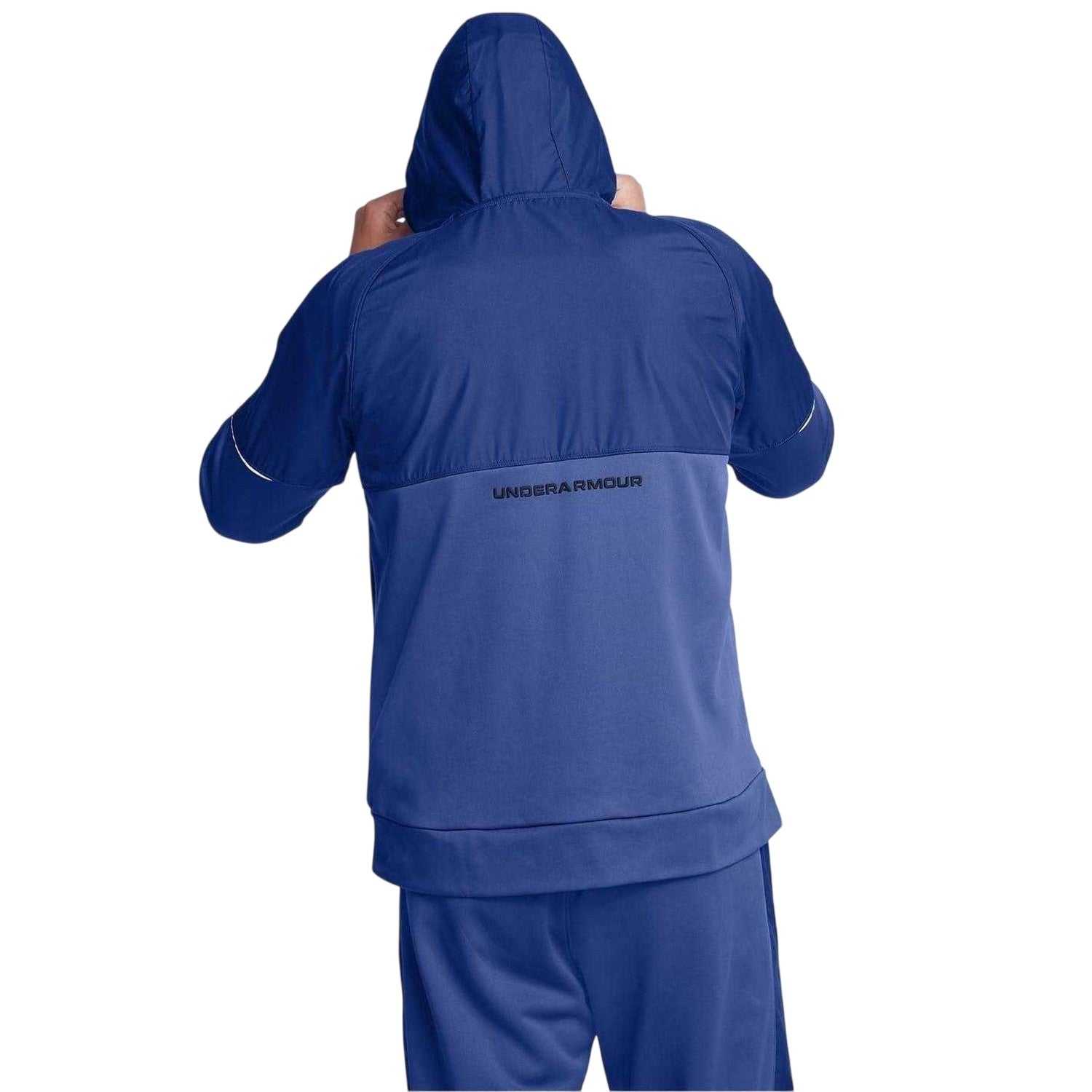 Blue - Back - Under Armour Mens Storm Hooded Jacket