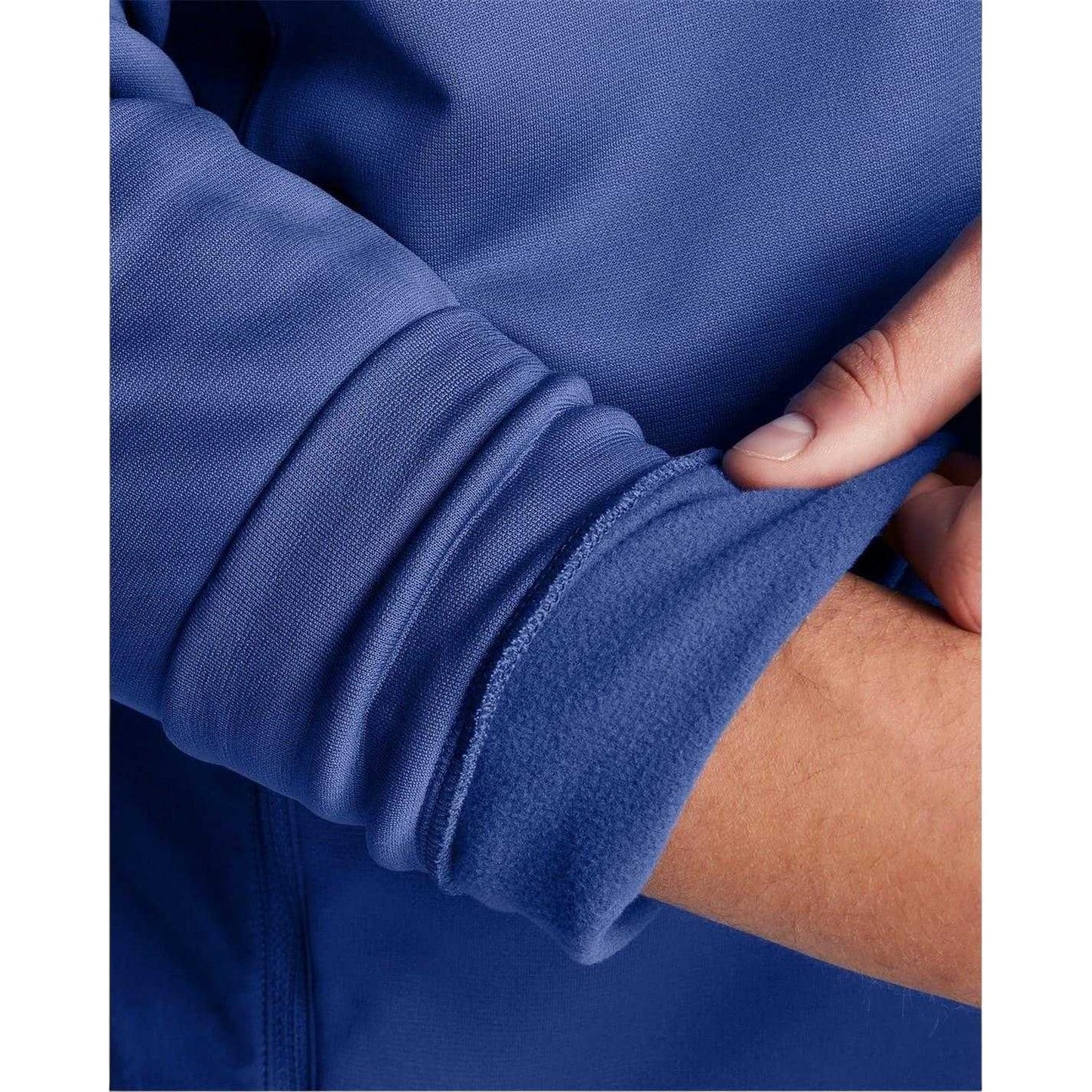 Blue - Side - Under Armour Mens Storm Hooded Jacket