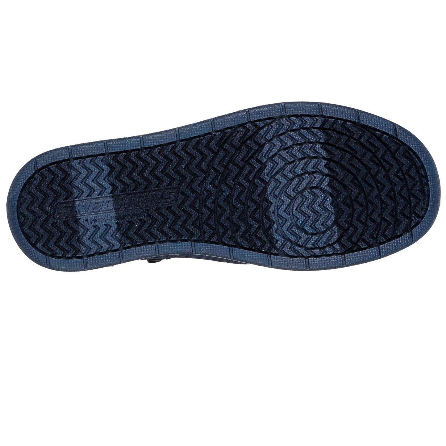 Navy-Tan - Lifestyle - Skechers Childrens-Kids Fleece High Top Trainers