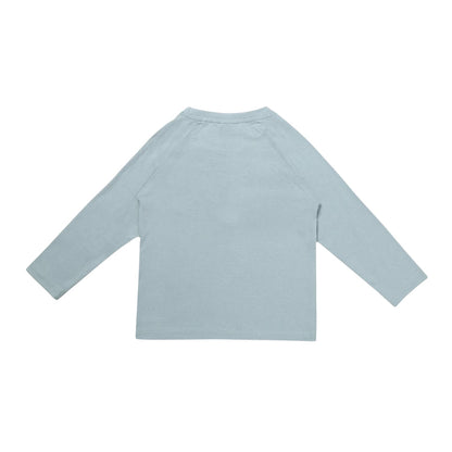 Sage - Back - Lilly & Sid Childrens-Kids Badger Raglan T-Shirt
