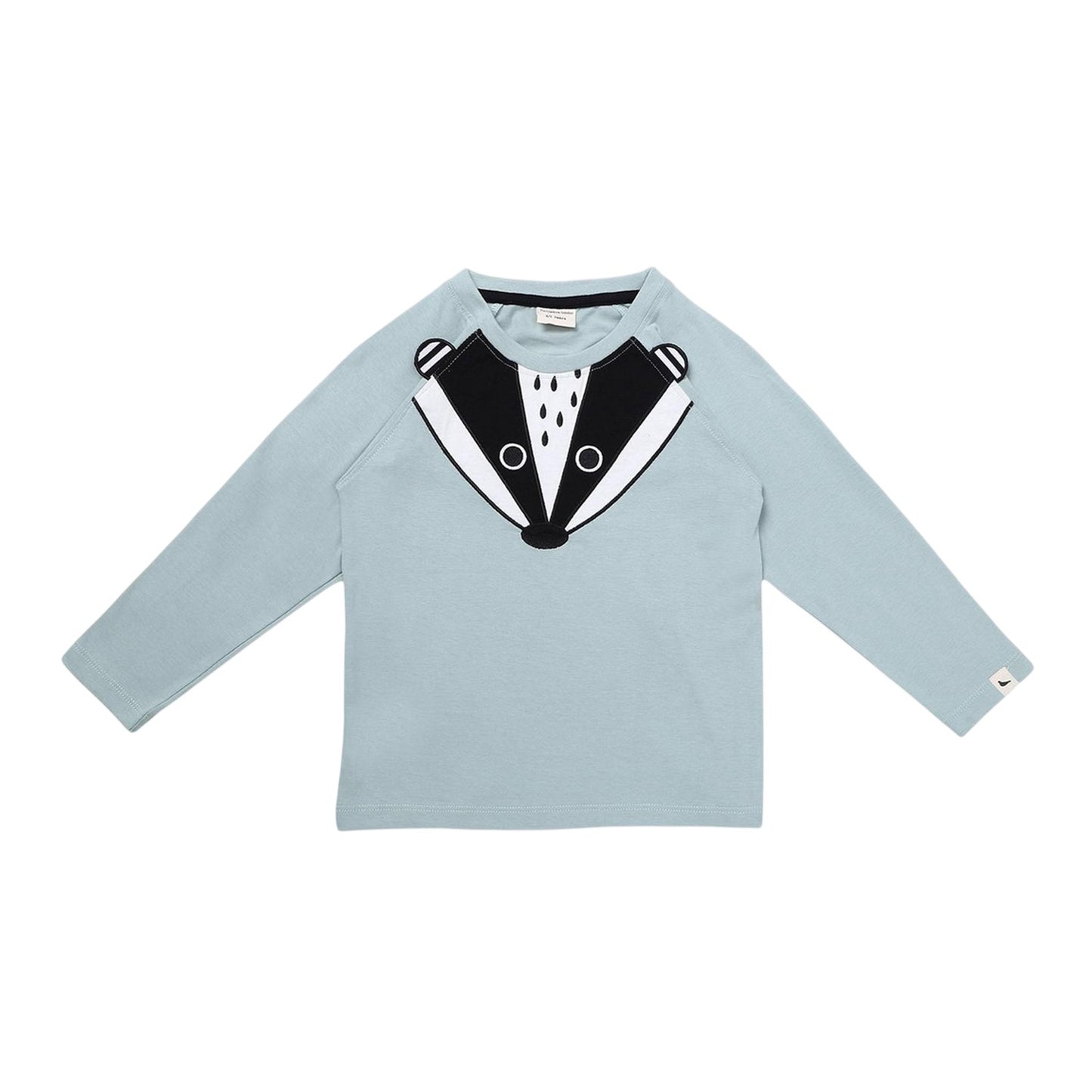Sage - Front - Lilly & Sid Childrens-Kids Badger Raglan T-Shirt