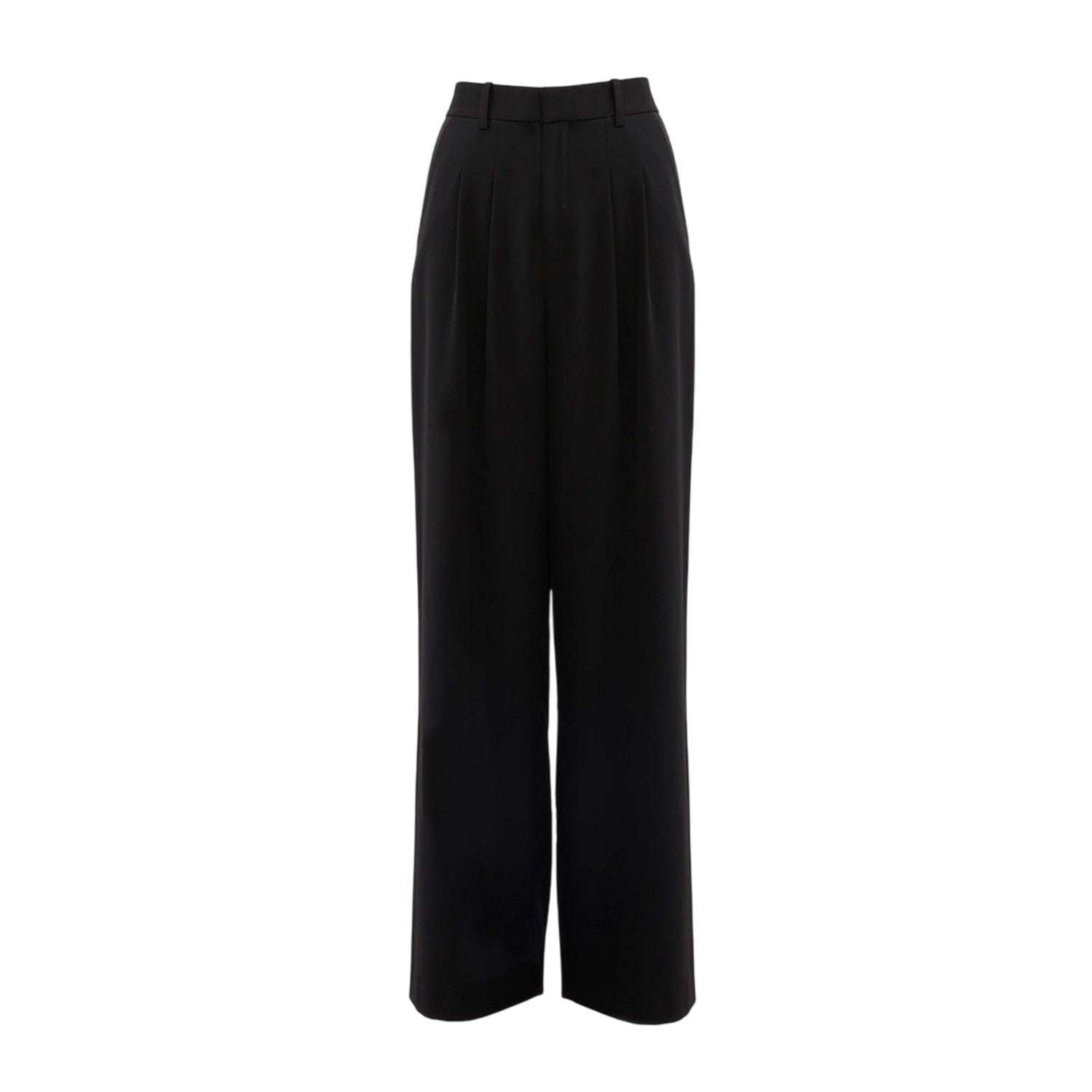 Blackout - Back - French Connection Womens-Ladies Harry Pleated Wide Leg Suit Trousers