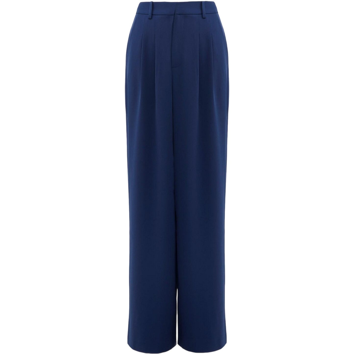 Midnight Blue - Back - French Connection Womens-Ladies Harry Pleated Wide Leg Suit Trousers