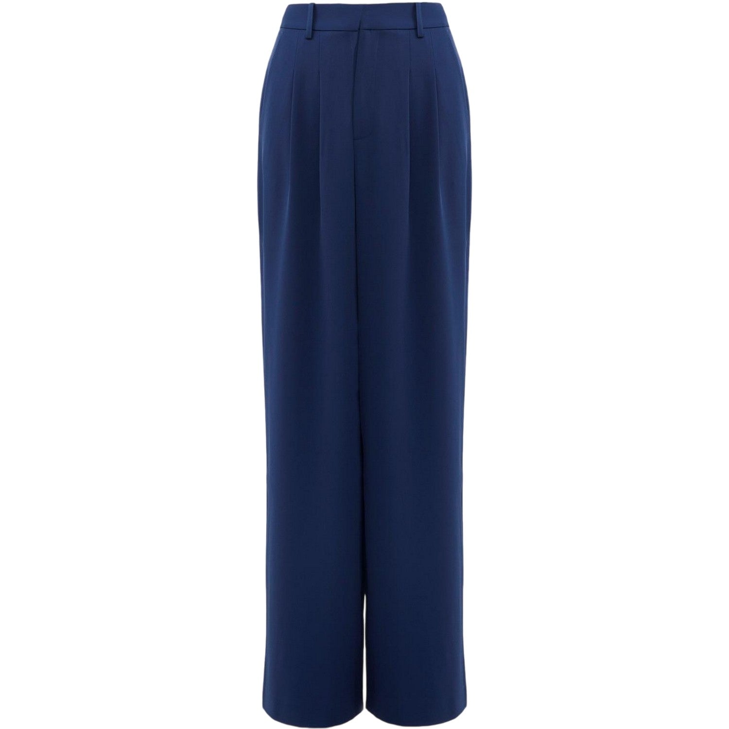 Midnight Blue - Back - French Connection Womens-Ladies Harry Pleated Wide Leg Suit Trousers
