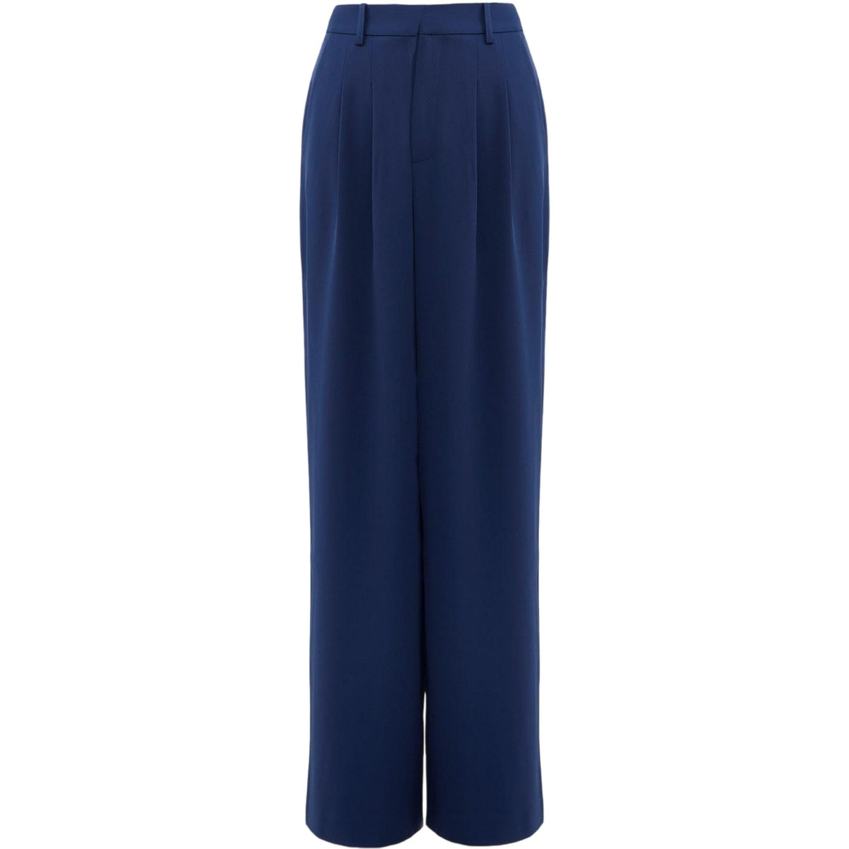 Midnight Blue - Back - French Connection Womens-Ladies Harry Pleated Wide Leg Suit Trousers