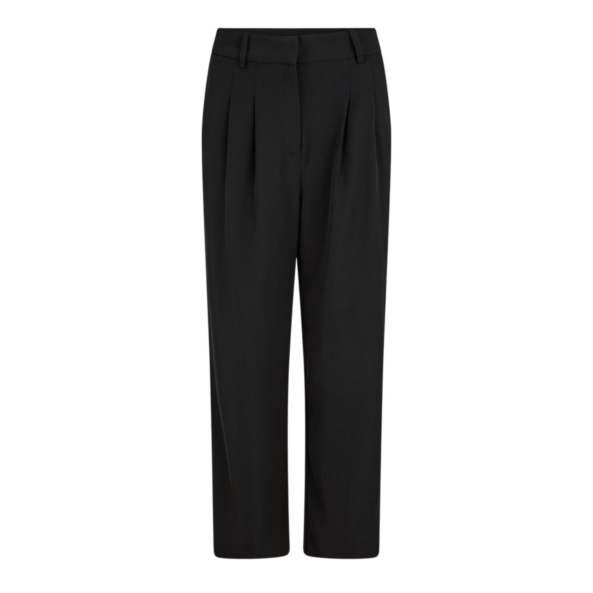 Blackout - Front - French Connection Womens-Ladies Harry Pleated Wide Leg Suit Trousers