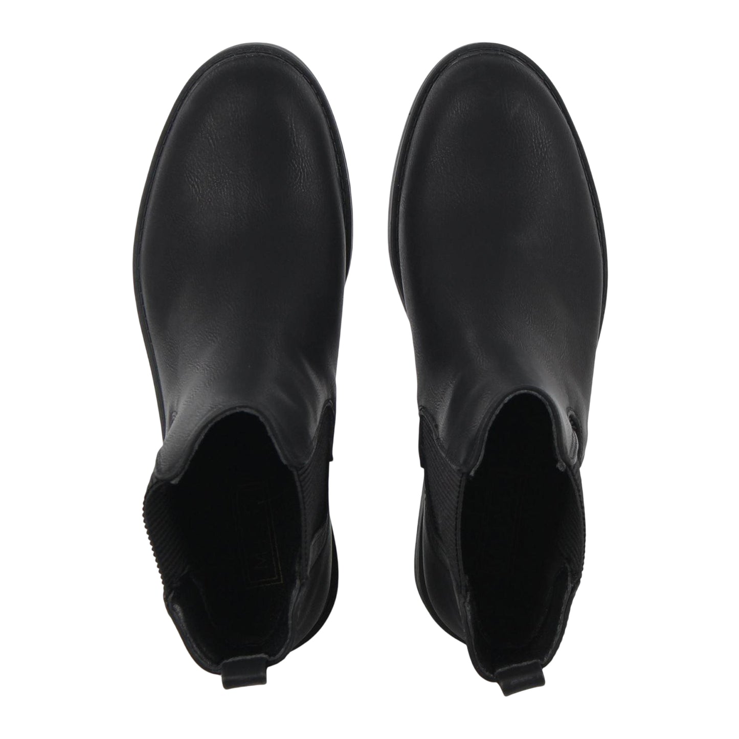 Black - Side - Miso Womens-Ladies Clip Block Heel Ankle Boots