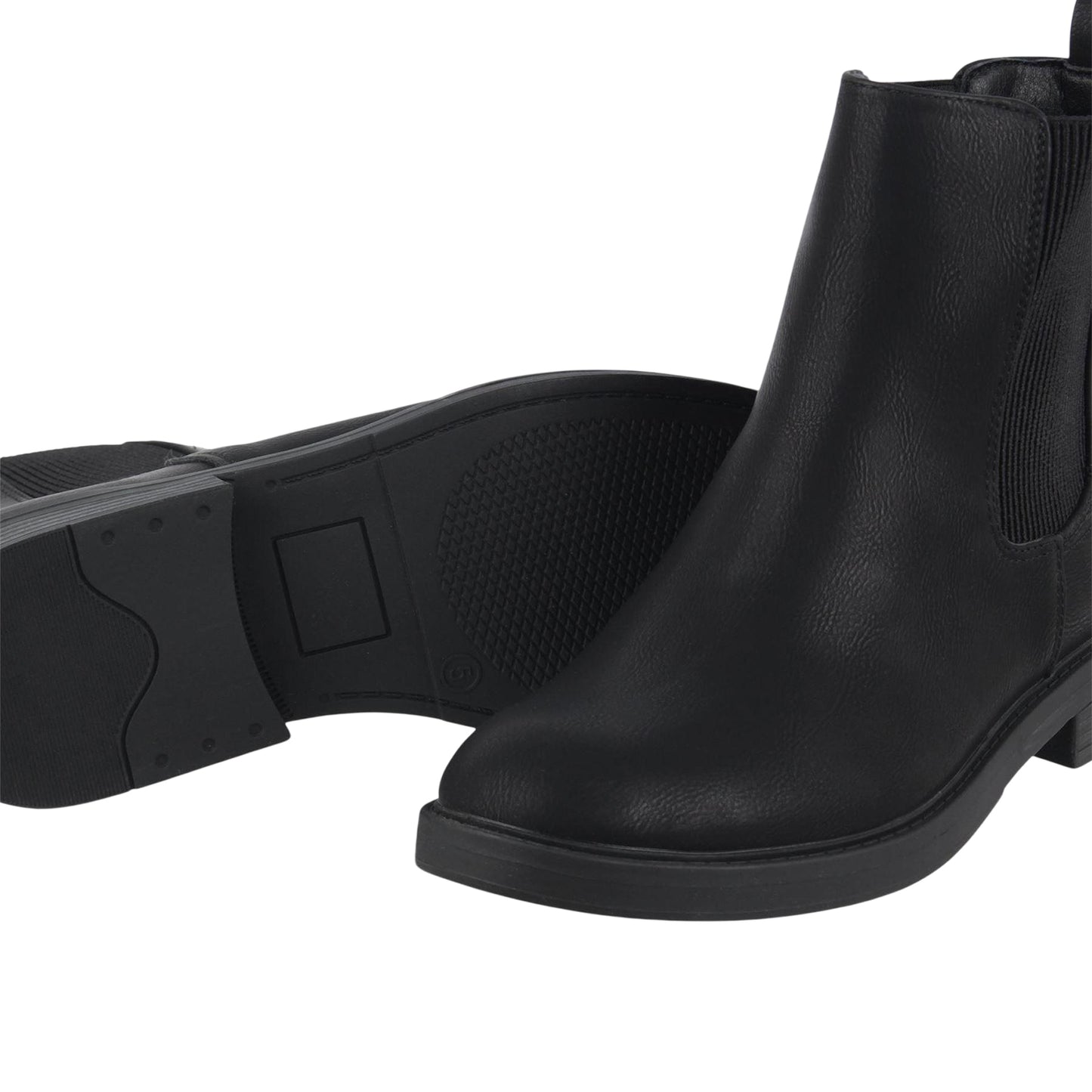 Black - Lifestyle - Miso Womens-Ladies Clip Block Heel Ankle Boots