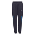 Navy - Front - Adidas Childrens-Kids Future Icons 3 Stripes Tapered Leg Jogging Bottoms
