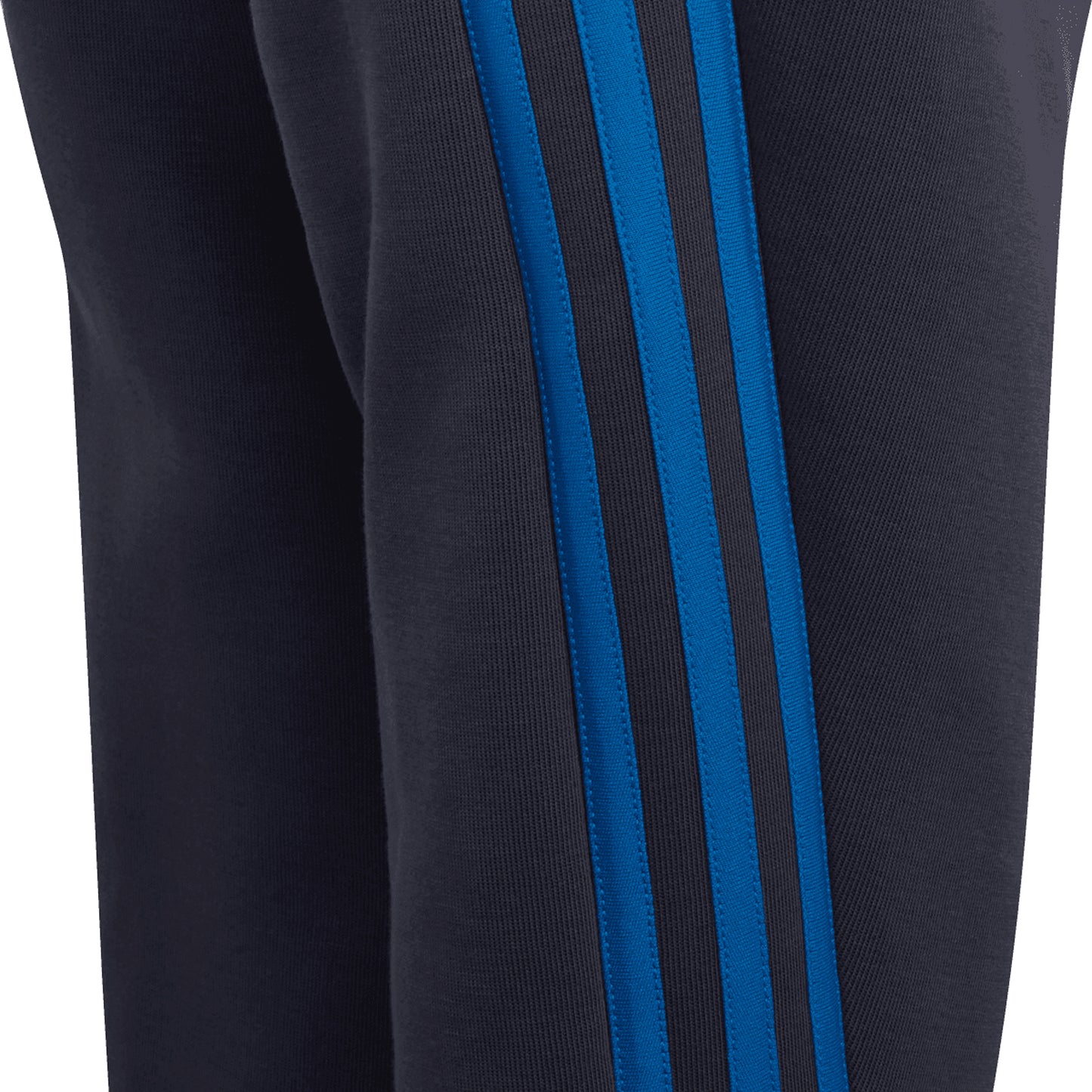 Navy - Side - Adidas Childrens-Kids Future Icons 3 Stripes Tapered Leg Jogging Bottoms