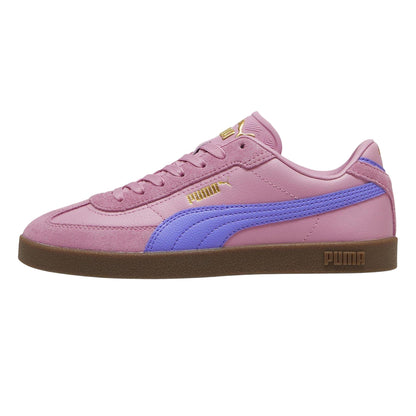 Mauve - Back - Puma Womens-Ladies Club II Era Wide Strap Flat Trainers