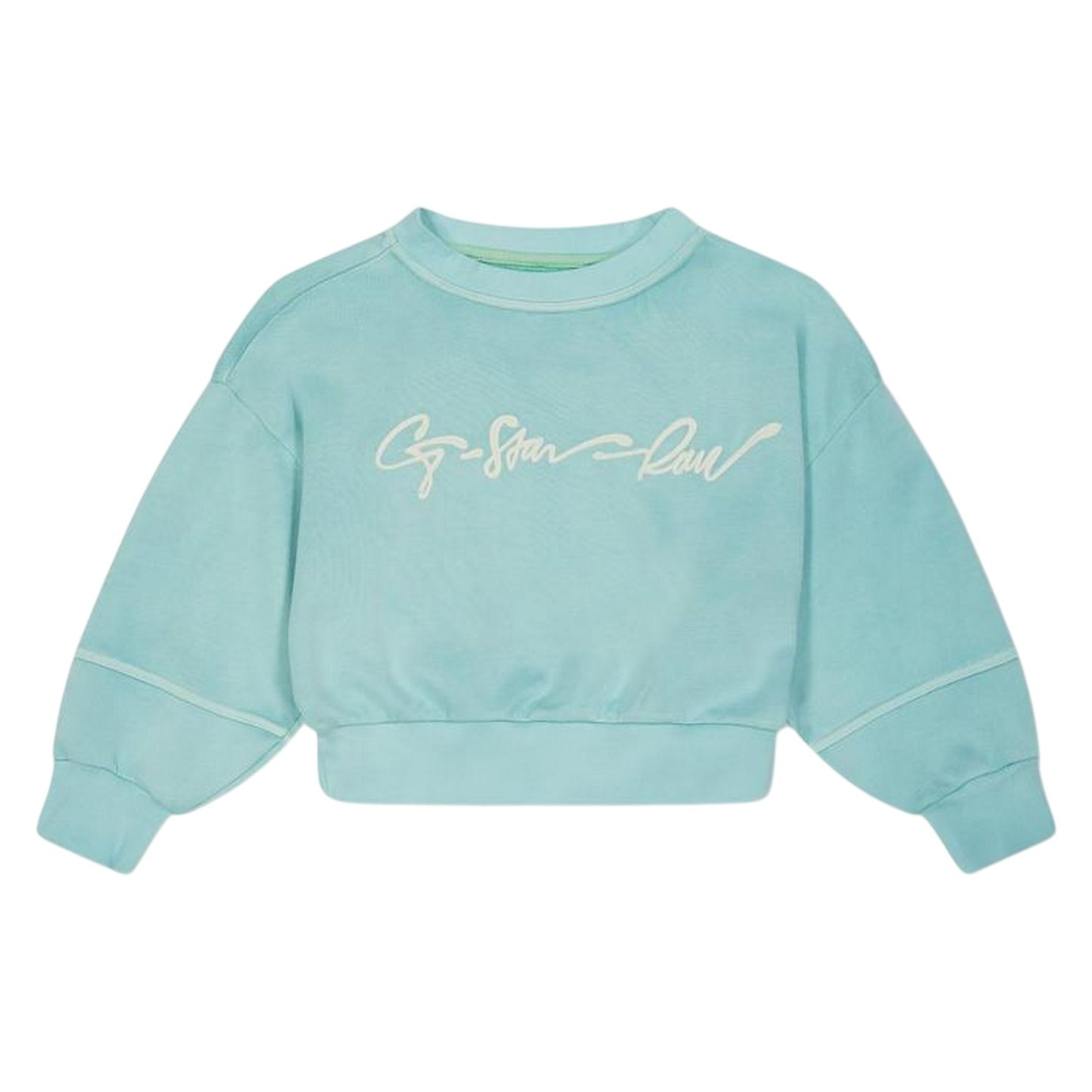 Lichen Green - Front - G-Star Girls Drop Shoulder Oversized Sweatshirt