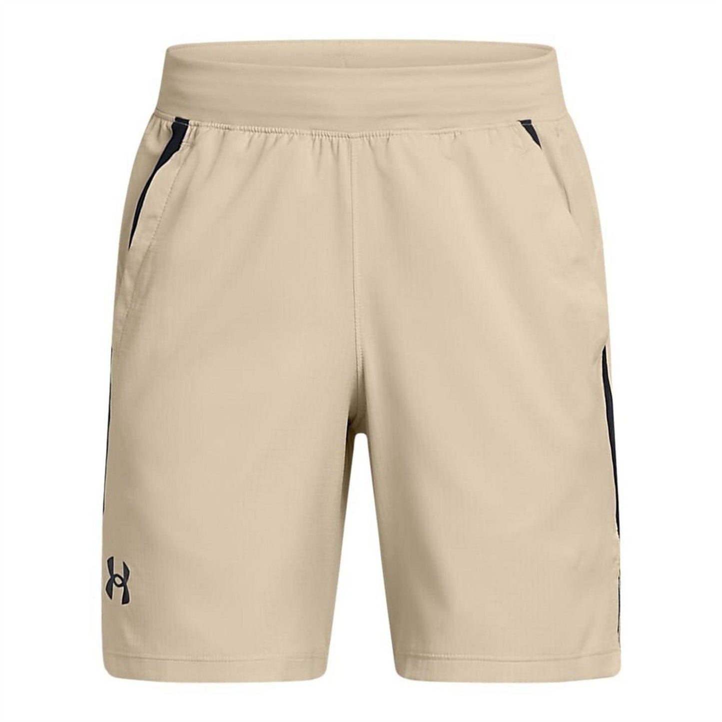 Brown - Front - Under Armour Childrens-Kids Textured Logo Shorts