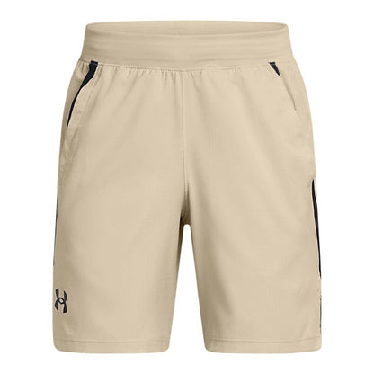 Brown - Front - Under Armour Childrens-Kids Textured Logo Shorts