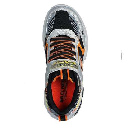 Silver-Black - Side - Skechers Childrens-Kids Storm Light Up Trainers