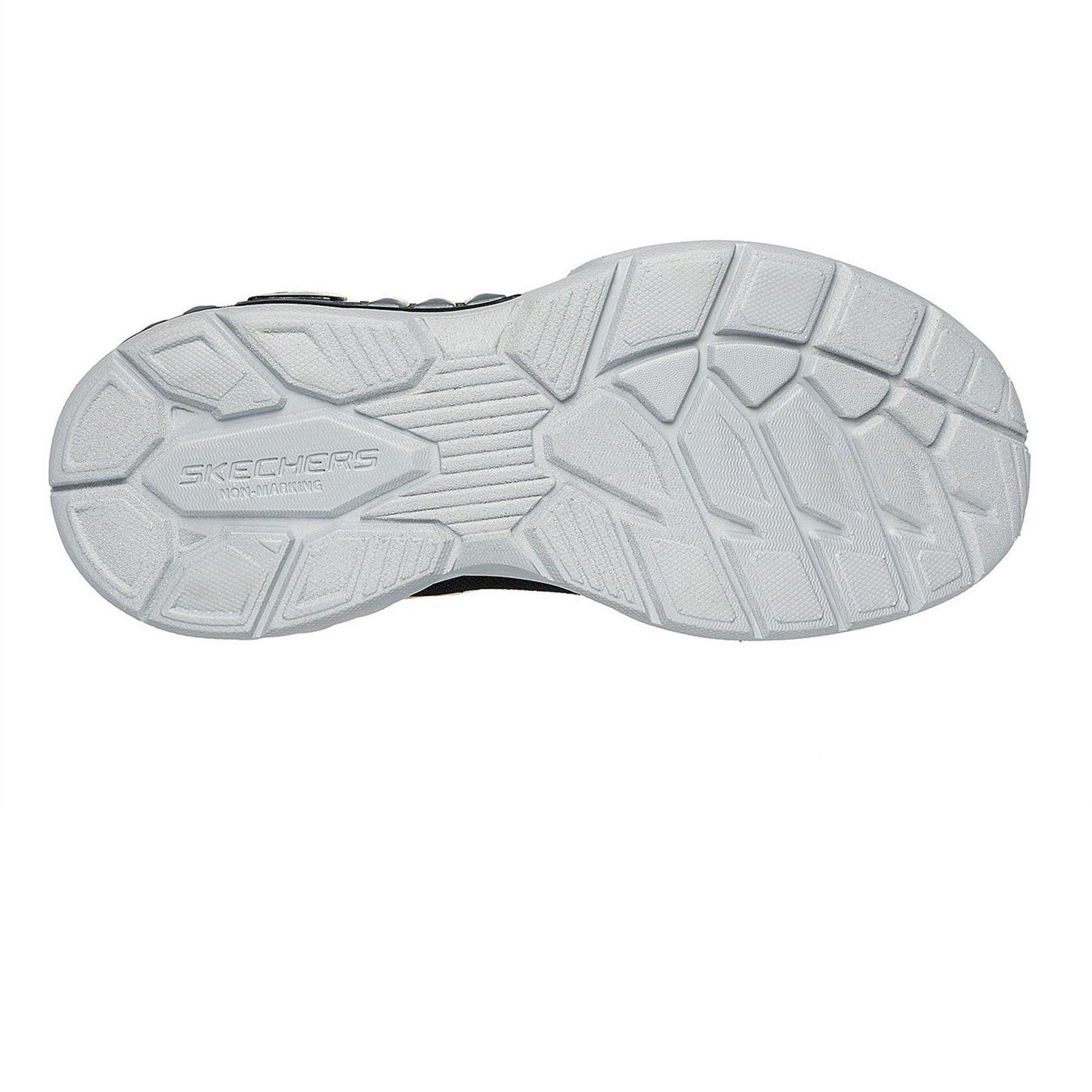 Silver-Black - Lifestyle - Skechers Childrens-Kids Storm Light Up Trainers