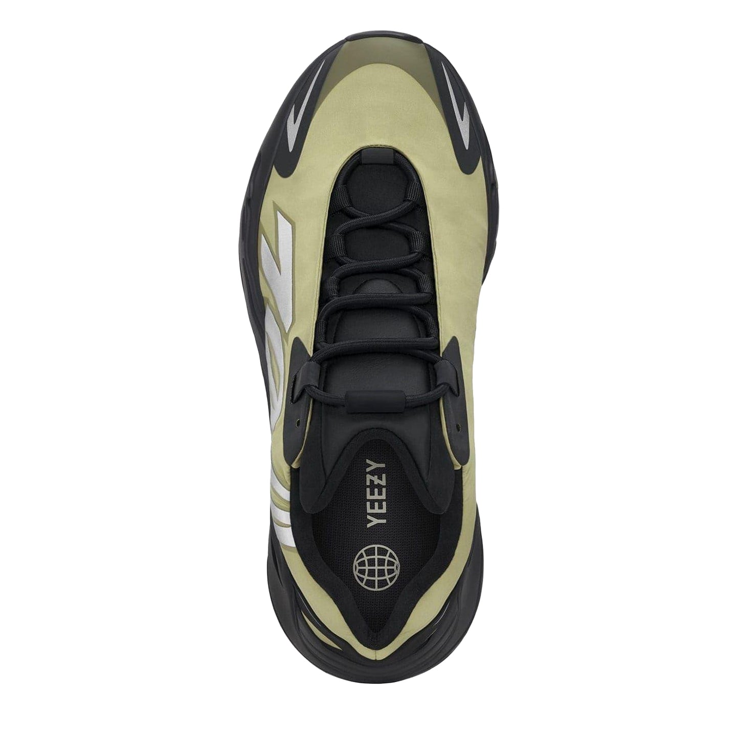 Green-Black - Side - Yeezy Childrens-Kids 700 Mvn Trainers