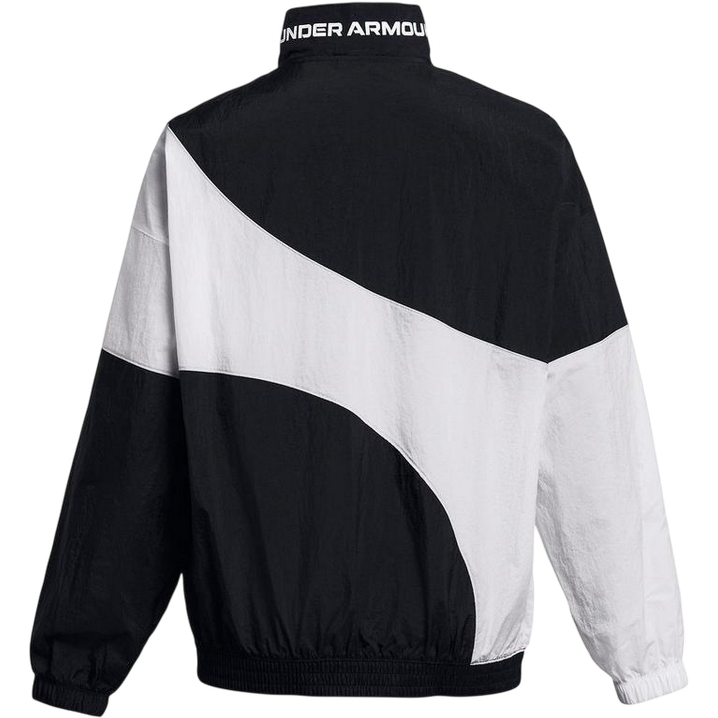 Black - Back - Under Armour Womens-Ladies Legacy Crinkled Jacket