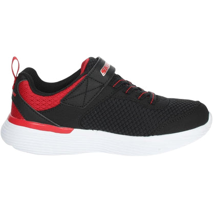 Black-Red - Front - Skechers Childrens-Kids Low Cut Trainers