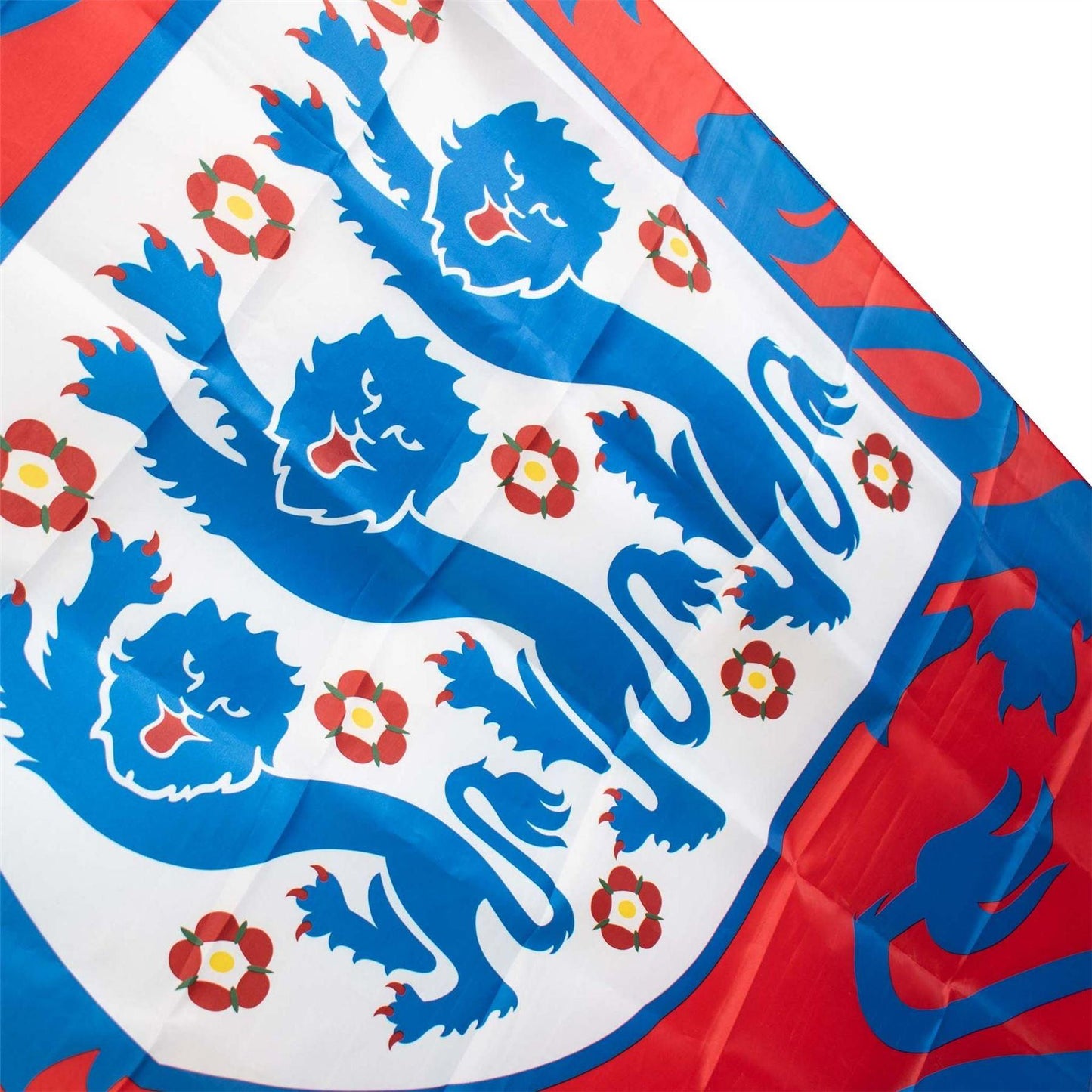 Red-Blue - Back - England FA Three Lions Flag