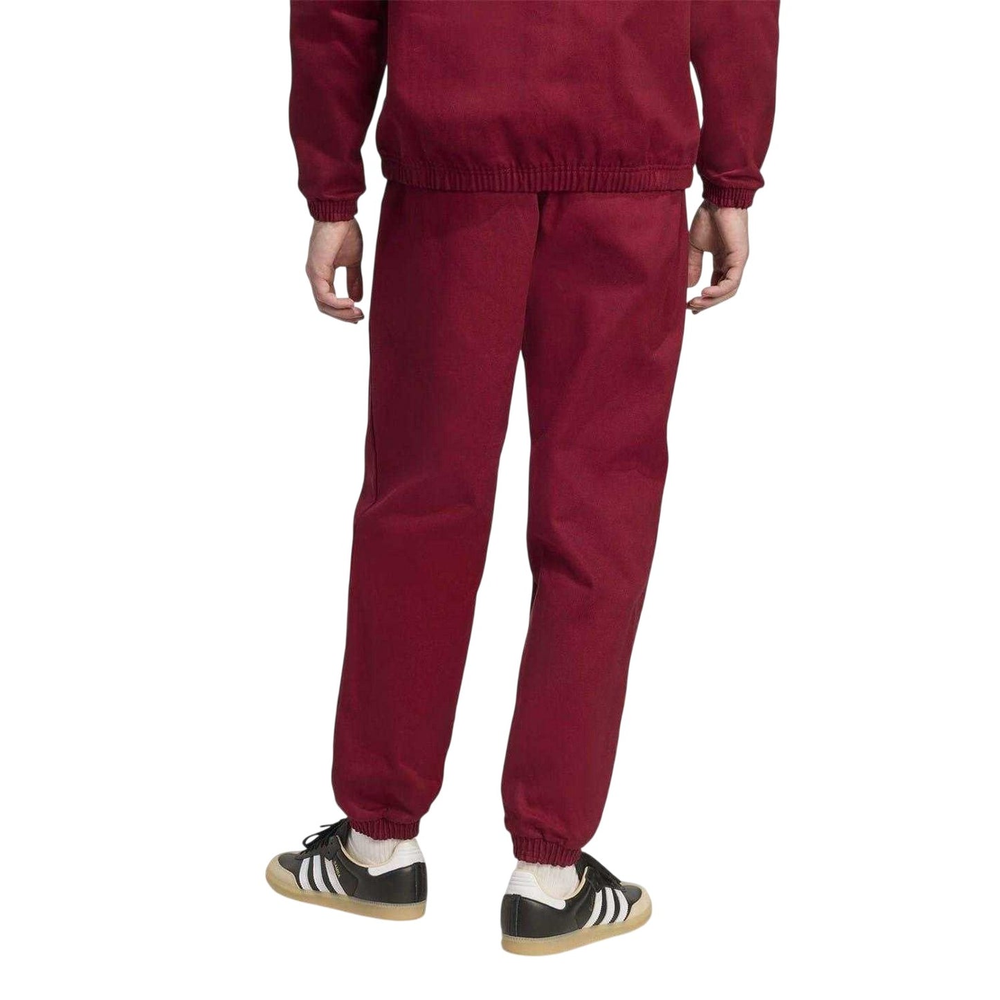 Red - Back - Adidas Mens Icon Drill Cotton Arsenal FC Tracksuit Bottoms