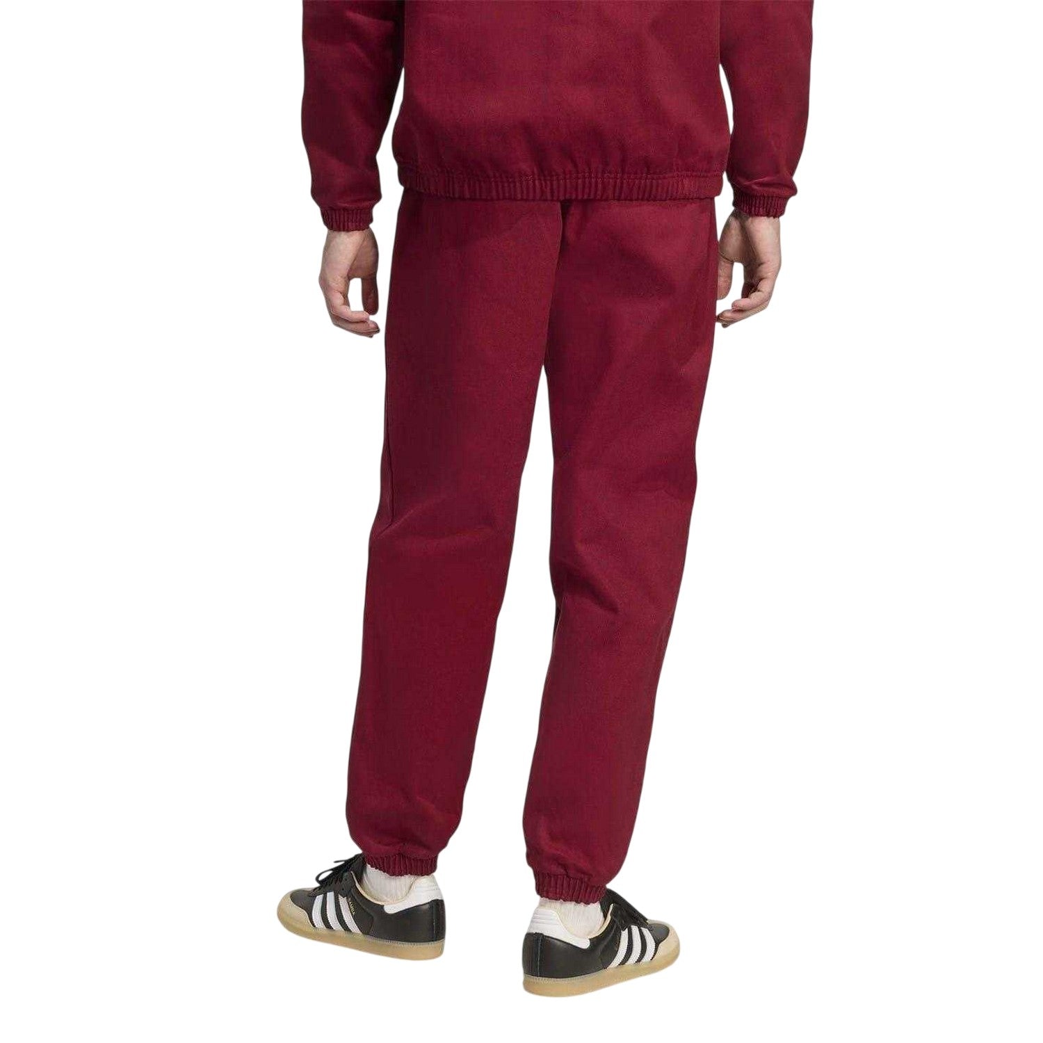Red - Back - Adidas Mens Icon Drill Cotton Arsenal FC Tracksuit Bottoms