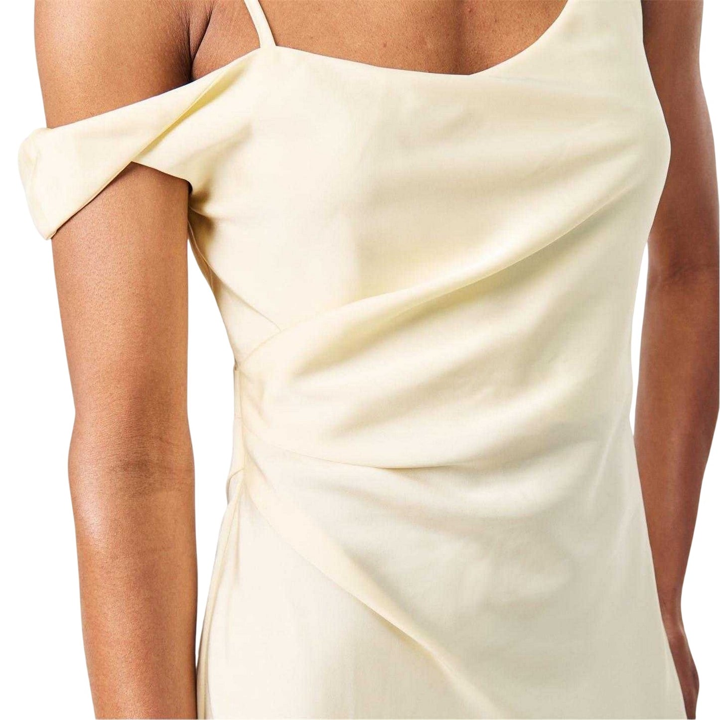 Almond - Side - Edited Womens-Ladies Valeska Spaghetti Strap Midi Dress