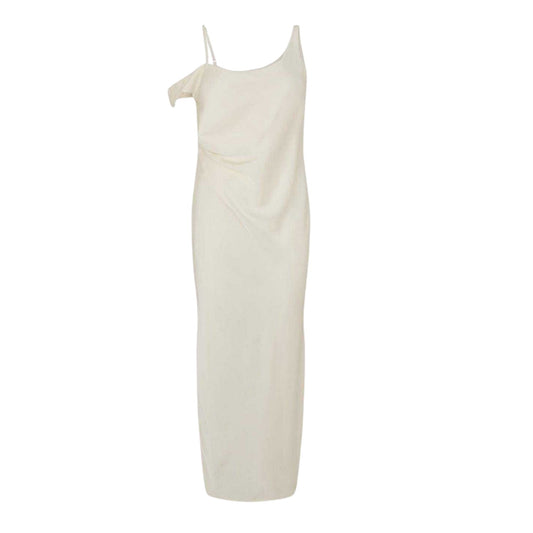 Almond - Front - Edited Womens-Ladies Valeska Spaghetti Strap Midi Dress