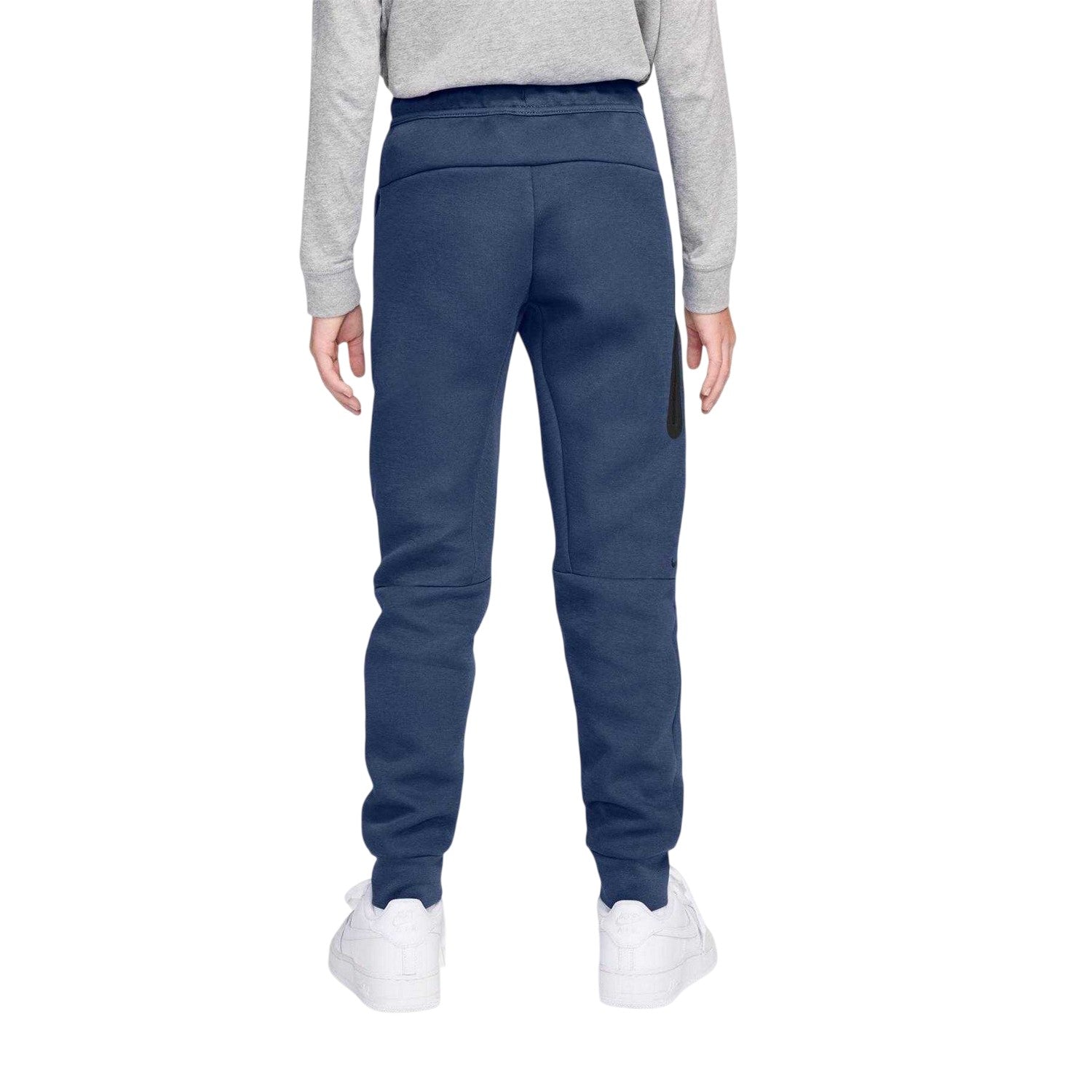 Blue - Back - Nike Childrens-Kids Tech Fleece Joggers